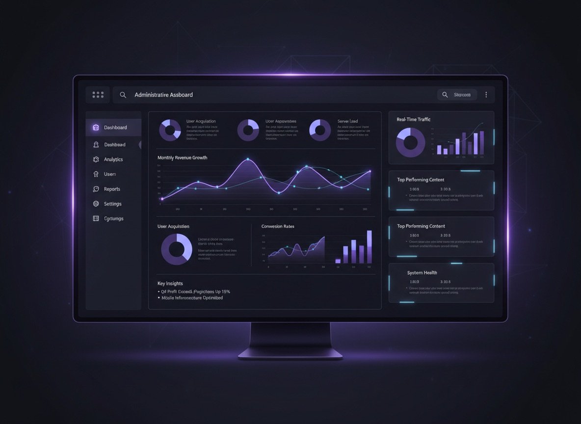 Digital product dashboard render